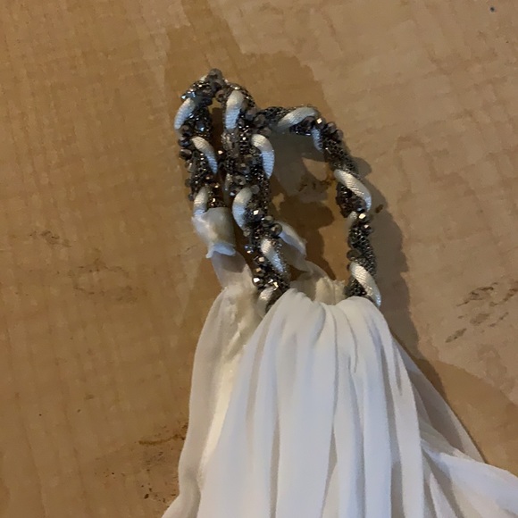 white off the shoulder prom dress - Picture 2 of 2